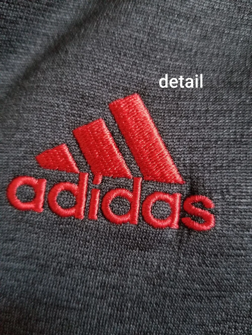 adidas Black Hoodie Jacket with Red Stripes